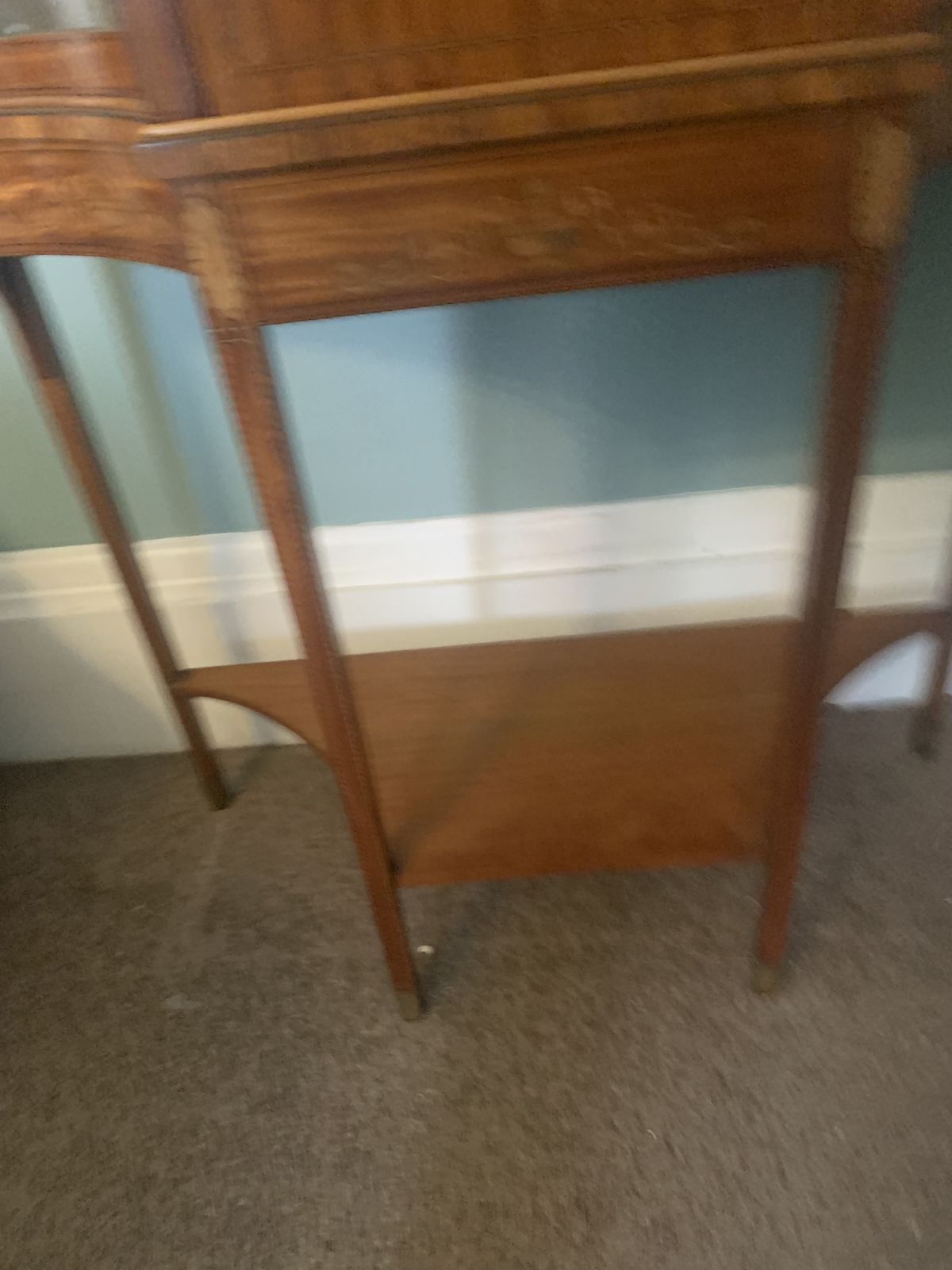 1875.0 Edwardian Inlaid Satinwood Display Cabinet photo