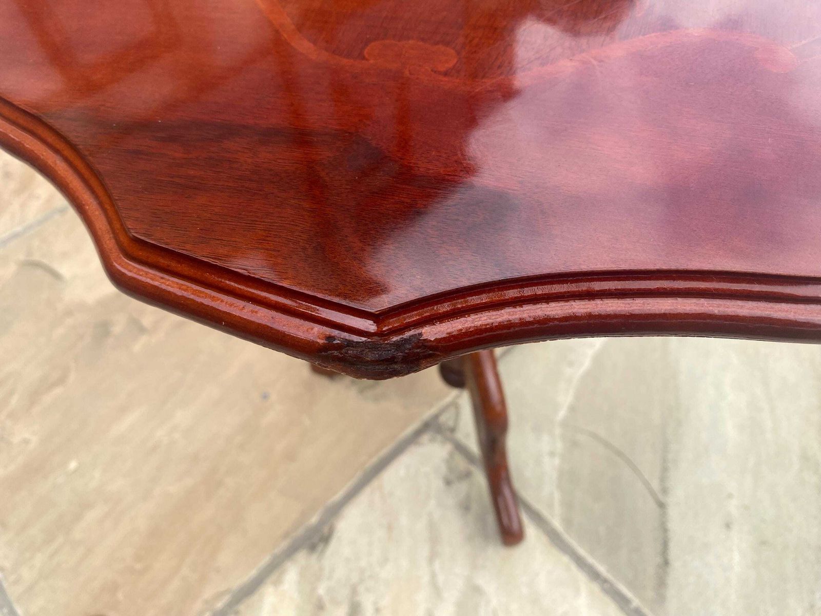 photo furniture Vintage Solid Wood Mid Century Side Table / Coffee Table / Plant Stand / Pot Stand / Pedestal Table