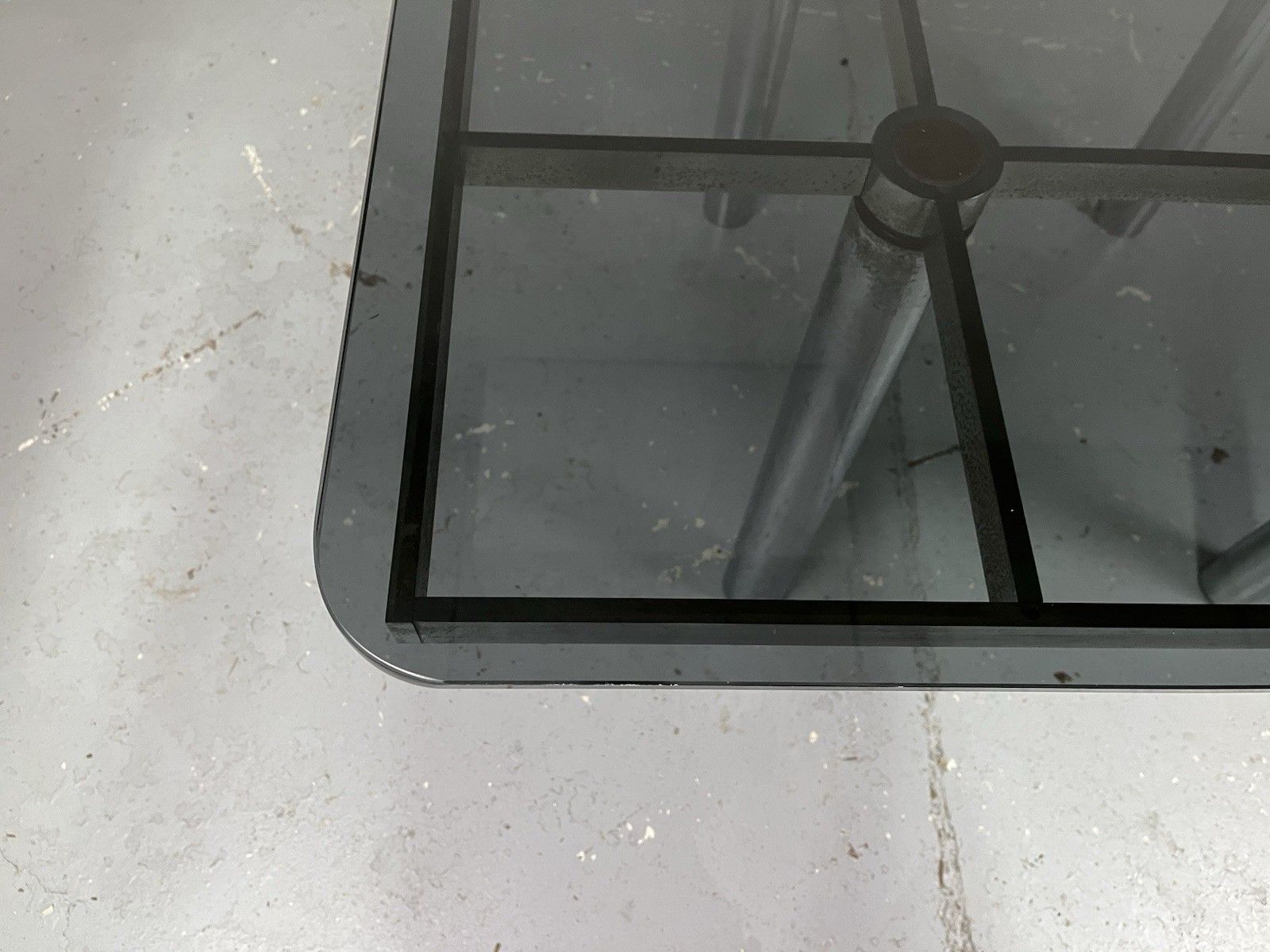 Furniture Andrè Afra Tobia Glass Steel Table Shoe Gavina 70’s Vintage Design photo