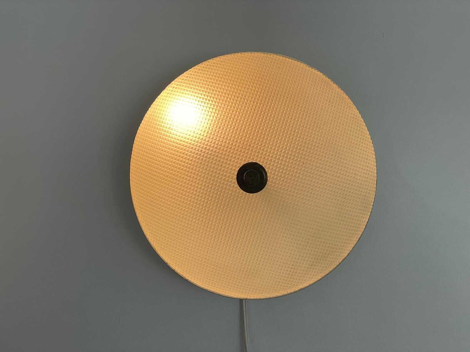 Textured Glass And White Metal Pair Of Sconces By Oscar Torlasco For Lumi, 1950s, Italy photo for sale