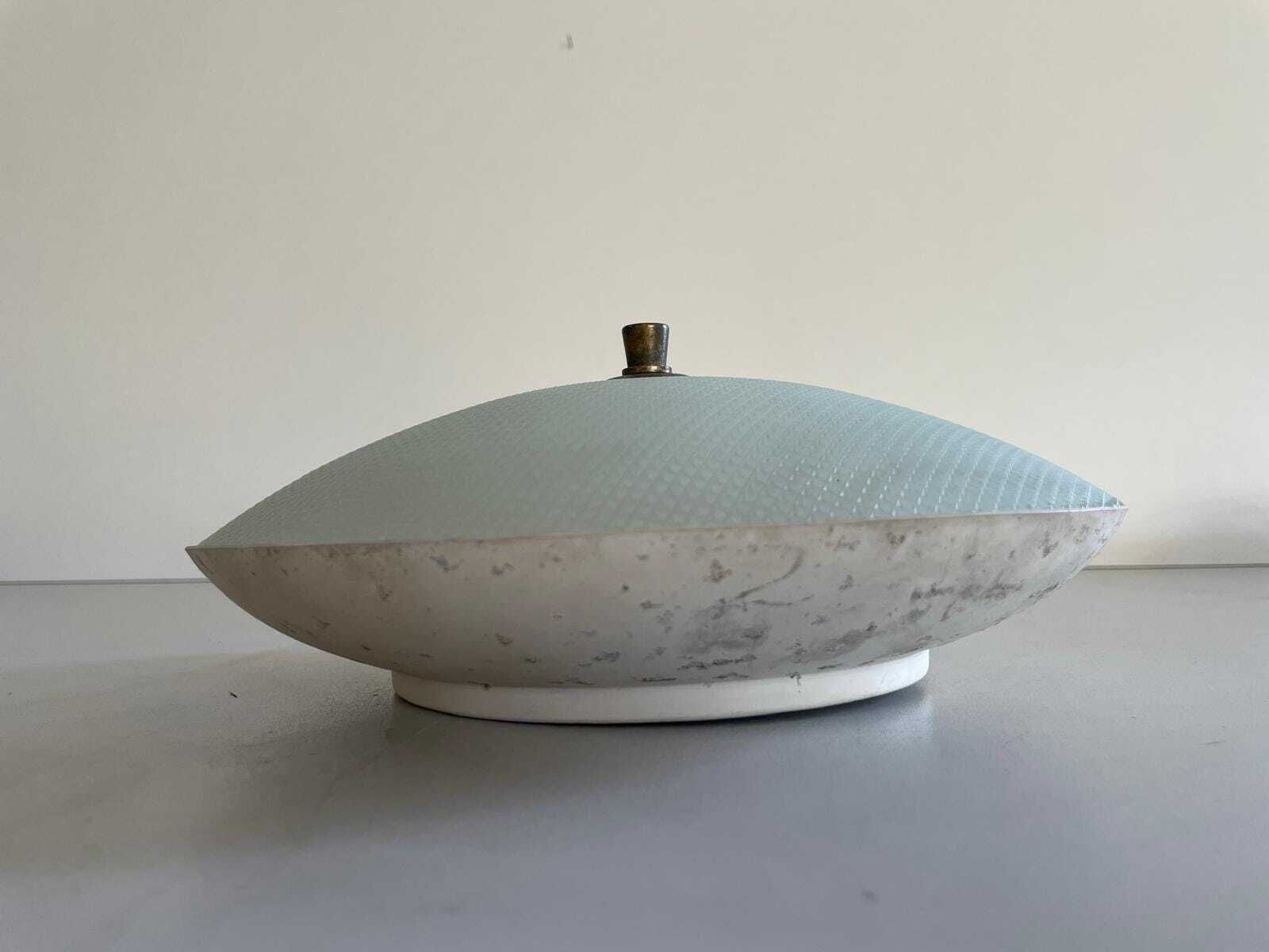 Textured Glass And White Metal Pair Of Sconces By Oscar Torlasco For Lumi, 1950s, Italy photo buy