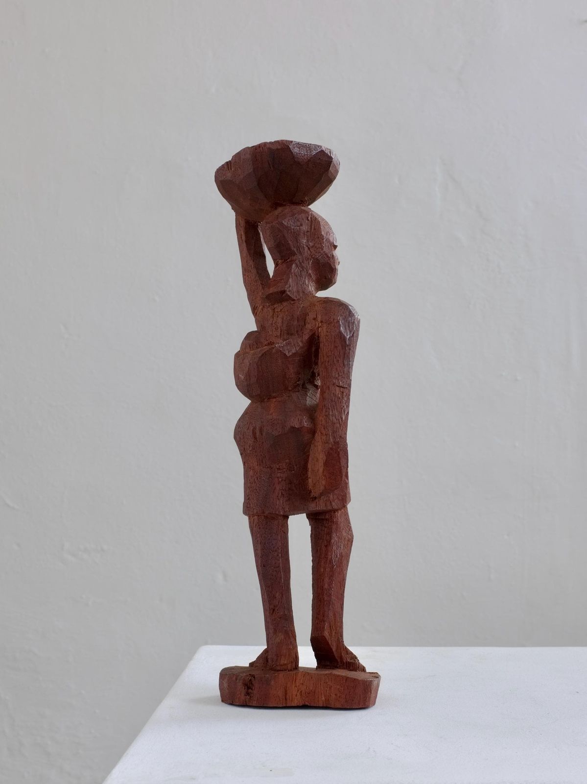 Mid Century Hand Carved African Woman Sculpture photo for sale
