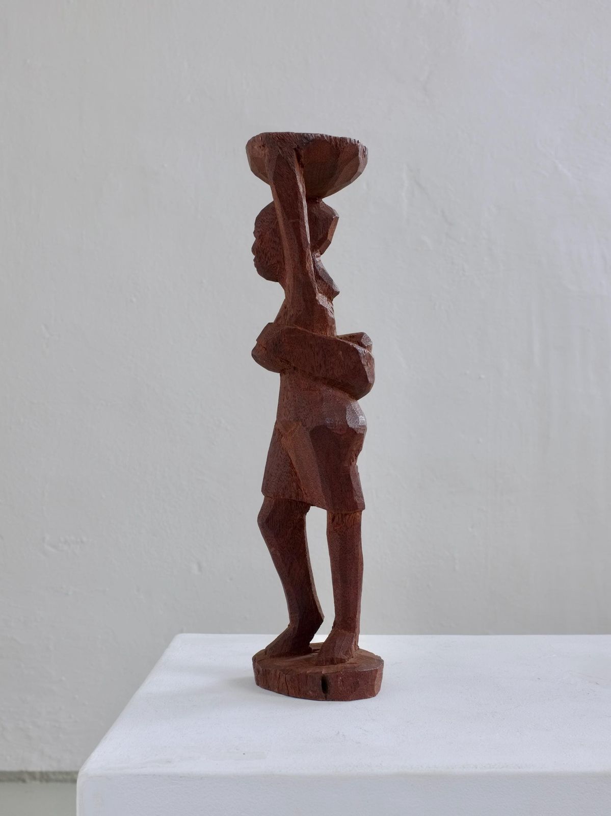 Mid Century Hand Carved African Woman Sculpture photo 149.0