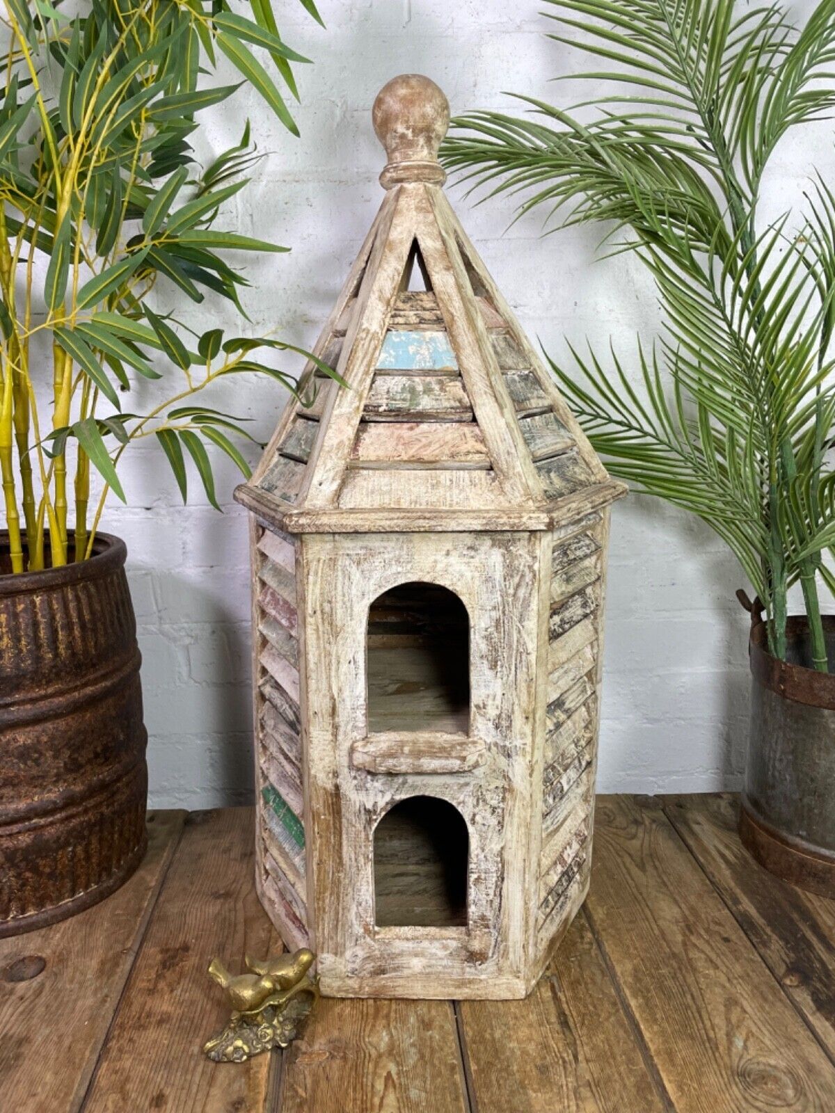 photo buy Vintage Reclaimed Wooden Dovecote Birdhouse Nest Box