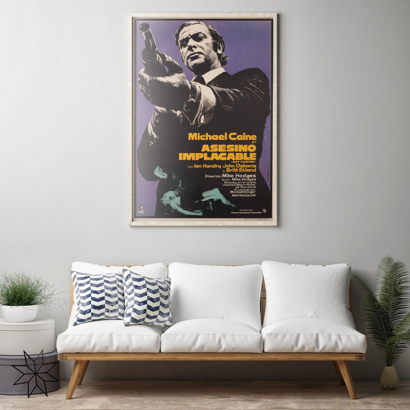 Get Carter 1971 Spanish 1 Sheet Film Movie Poster, Macario Gomez photo furniture
