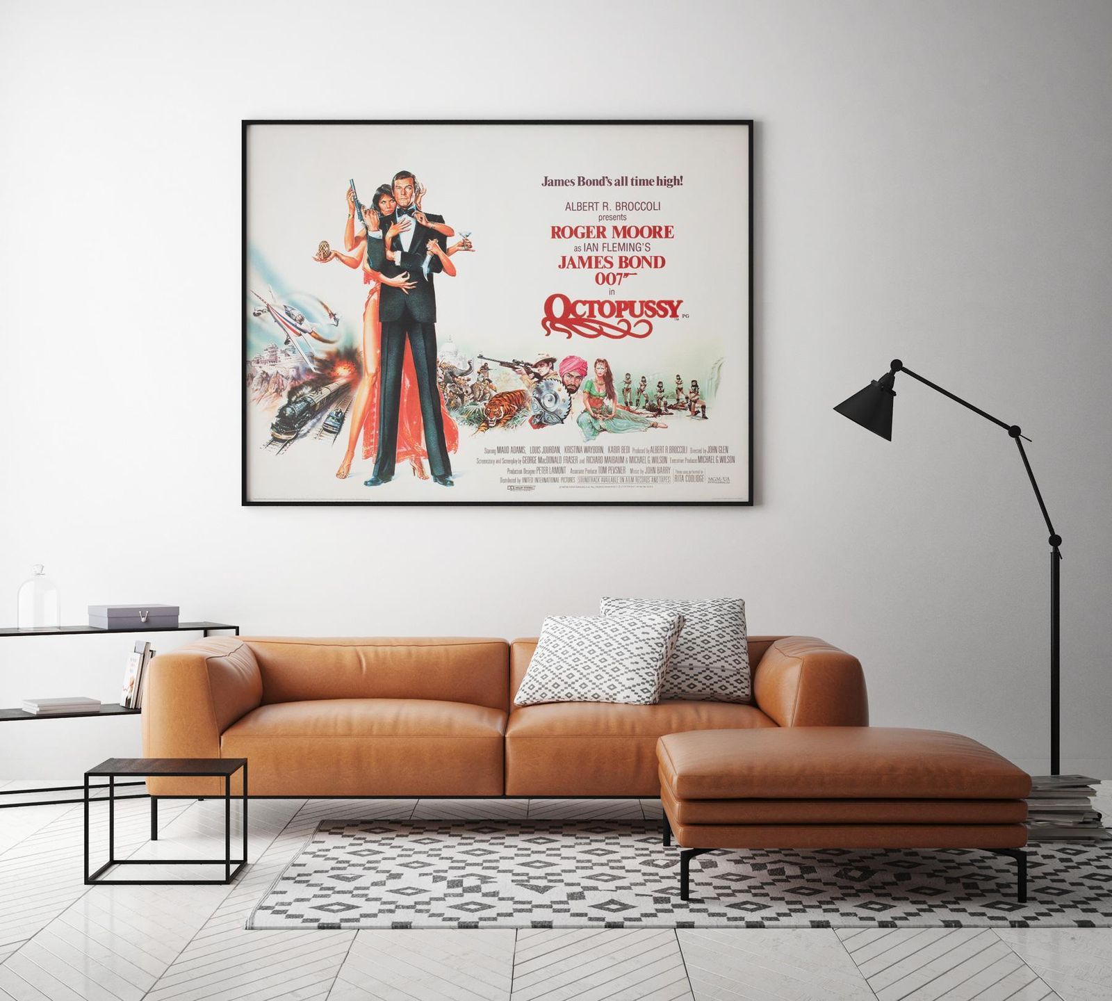 Octopussy 1983 Uk Quad Film Poster, Daniel Goozee photo furniture