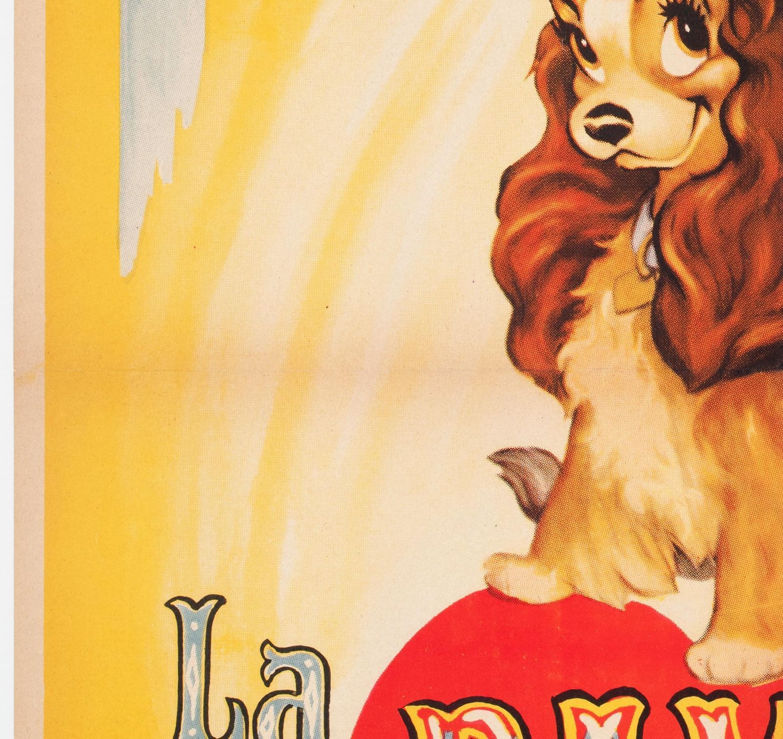 Lady And The Tramp 1957 Spanish 1 Sheet Film Poster photo 1592.0