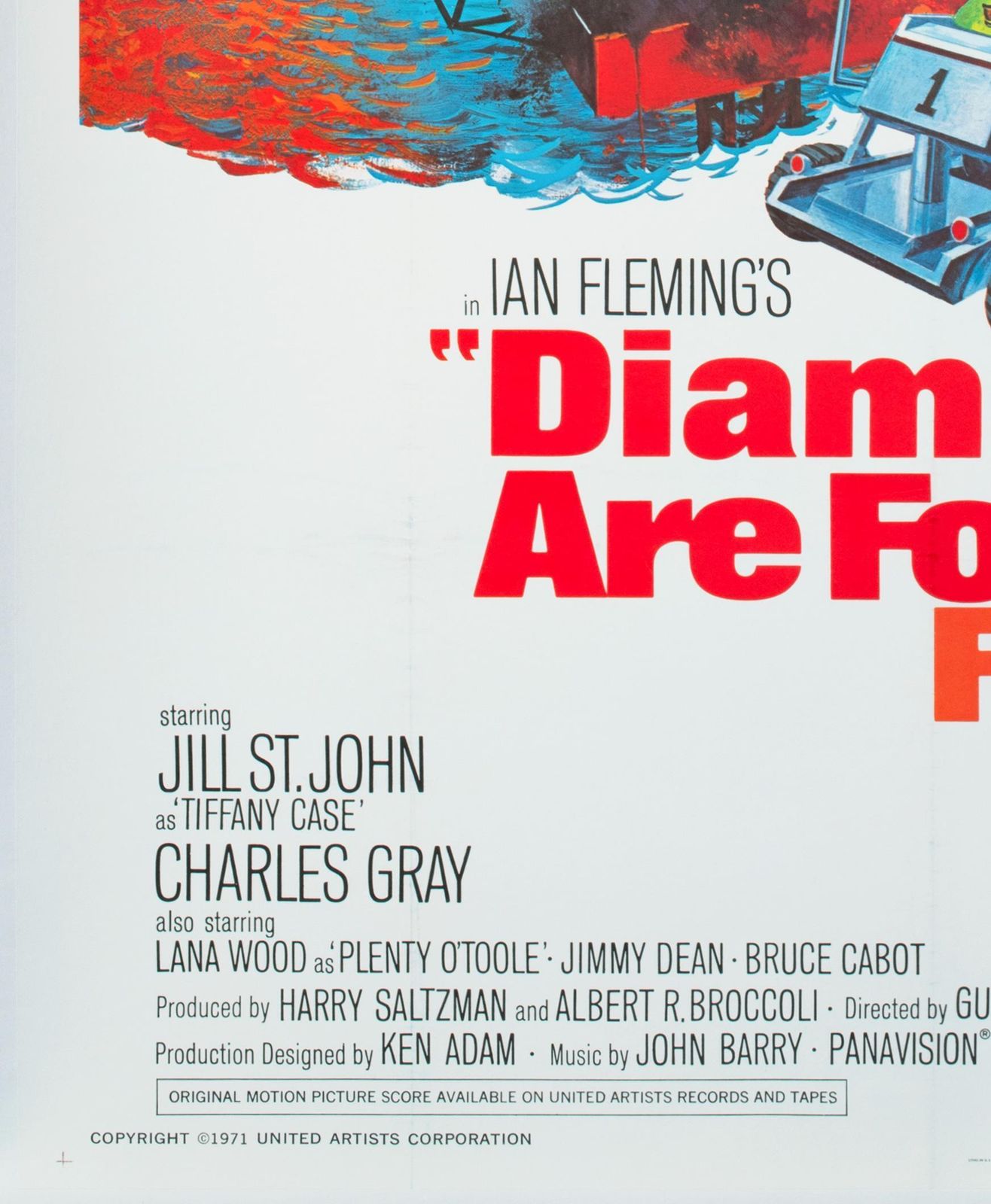 Diamonds Are Forever  1971 Us 3 Sheet Film Poster, Bond,  Robert Mcginnis photo buy