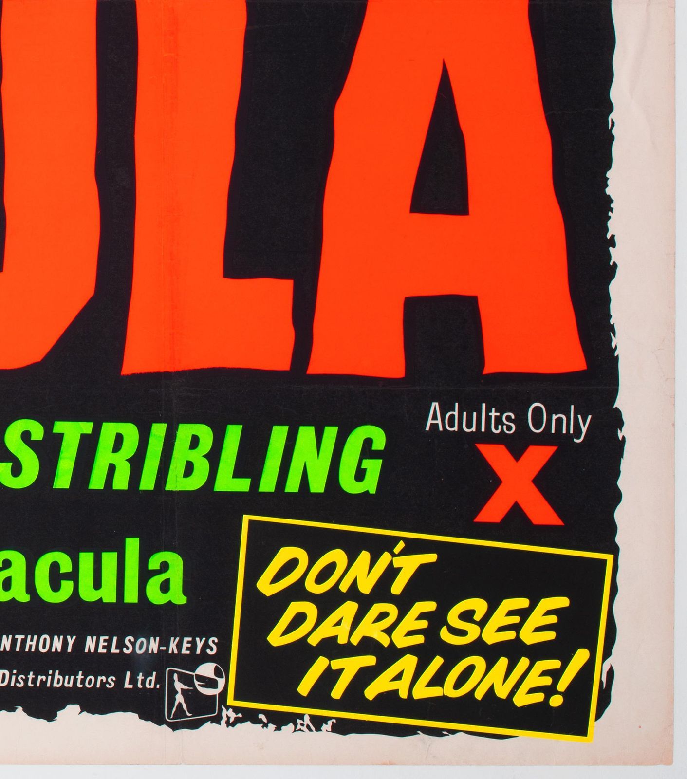 Dracula 1958 Uk Quad Film Poster photo vintage