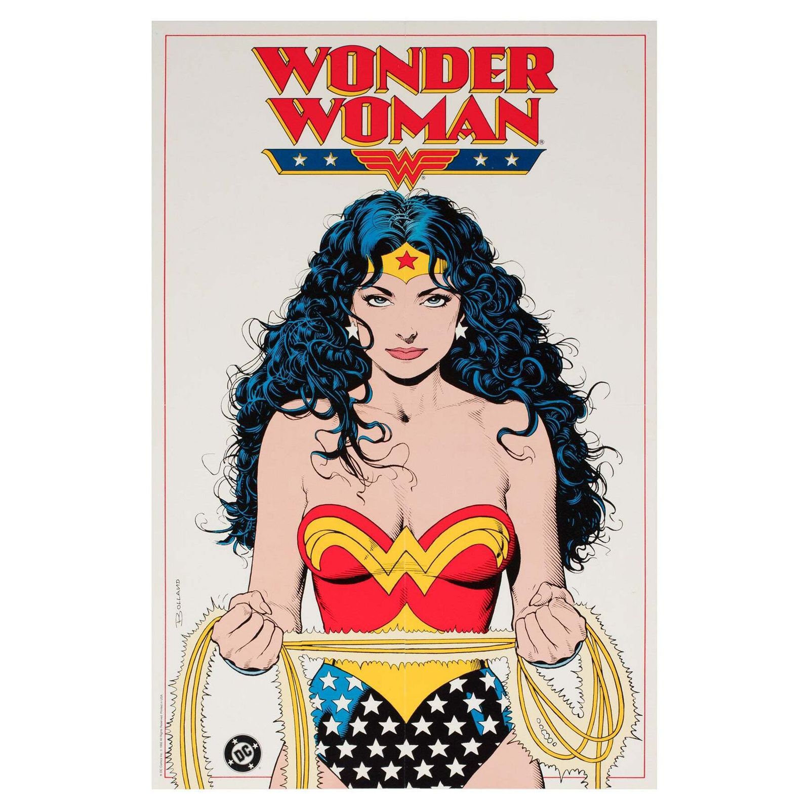 Wonder Woman 1992 Us Dc Comics Promotional Poster, Brian Bolland