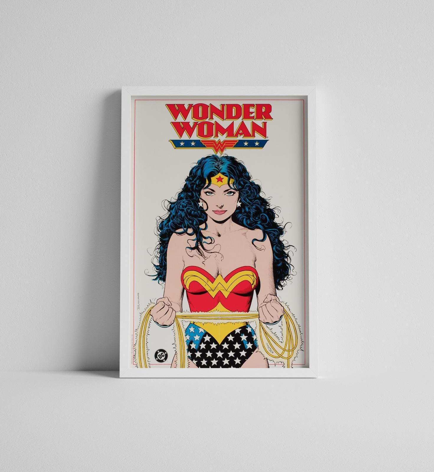 Wonder Woman 1992 Us Dc Comics Promotional Poster, Brian Bolland photo furniture