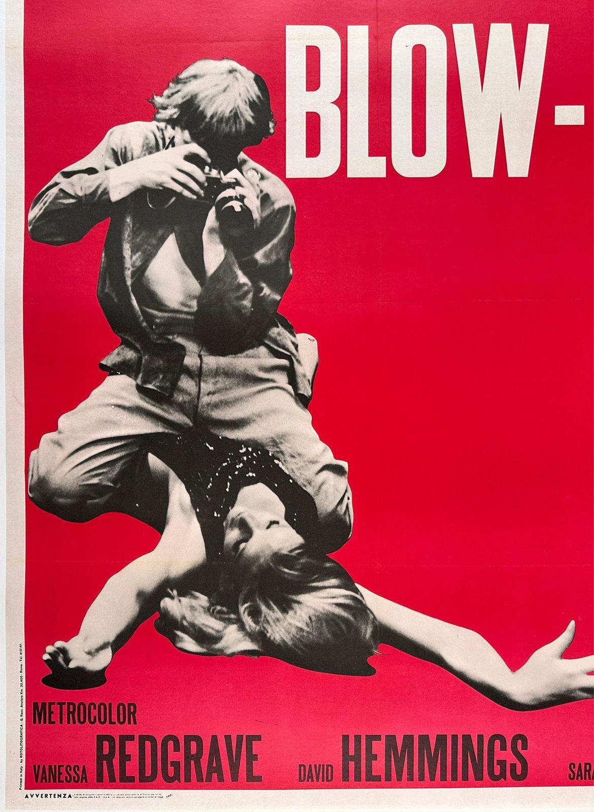 Blow Up 1970's Original Italian Film Movie Poster photo Art