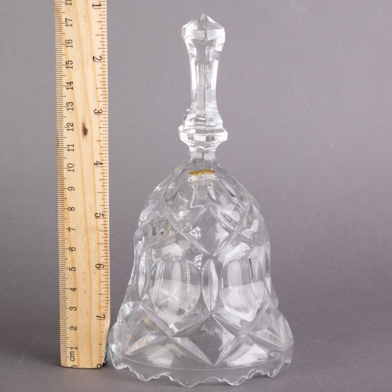 Antique Crystal Glass Table Bell photo for sale