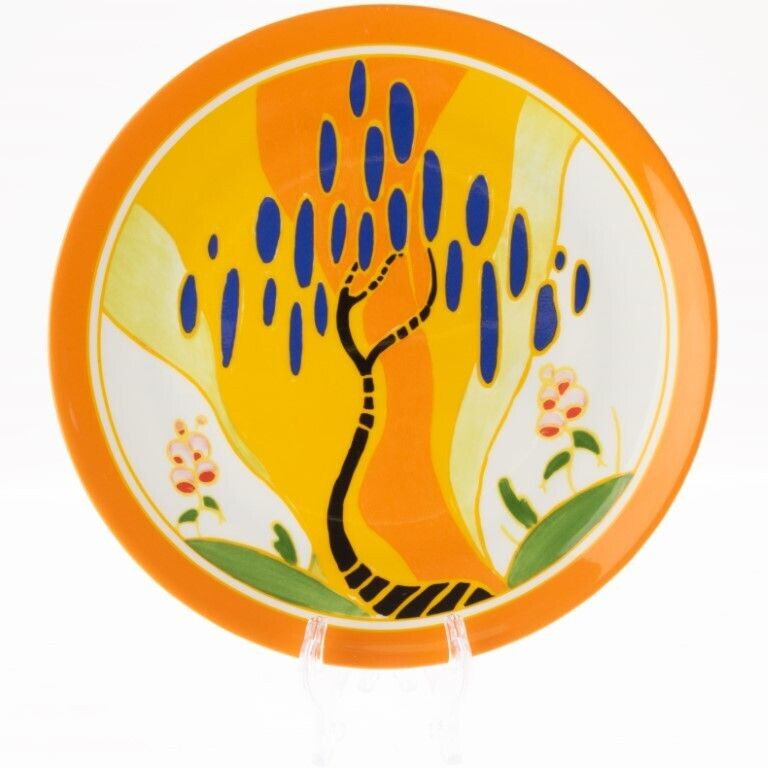 Limited Edition Clarice Cliff Bizarre Series “Windbells” Porcelain Plate By Wedgwood