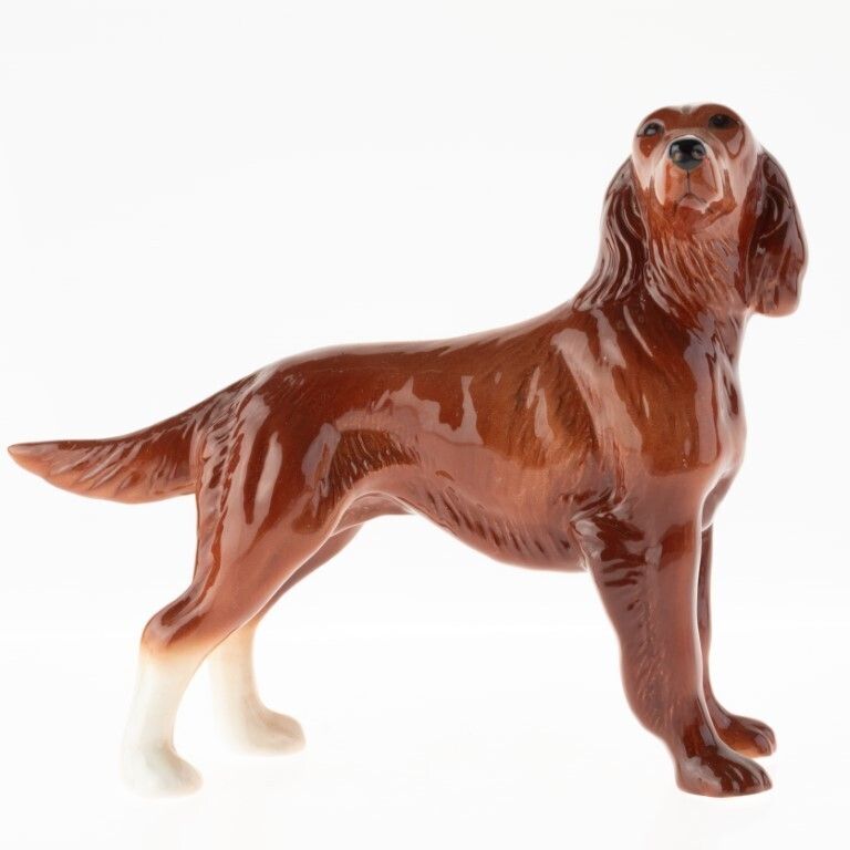 Mid Century English Ceramic Porcelain Pottery Dog Figure