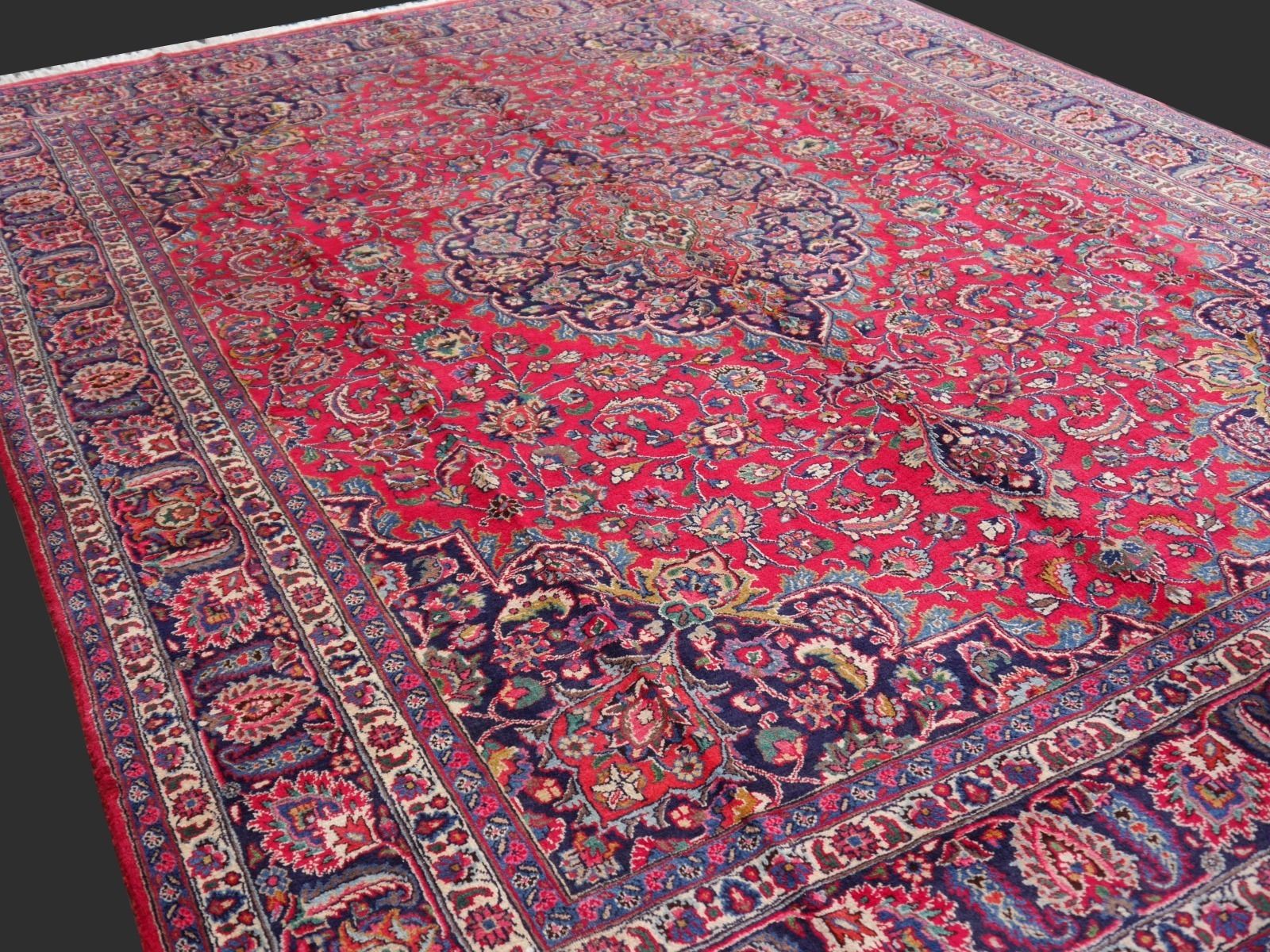 Fine Hand Knotted Vintage Statement Wool Rug 392 X 291 Cm photo 2950.0