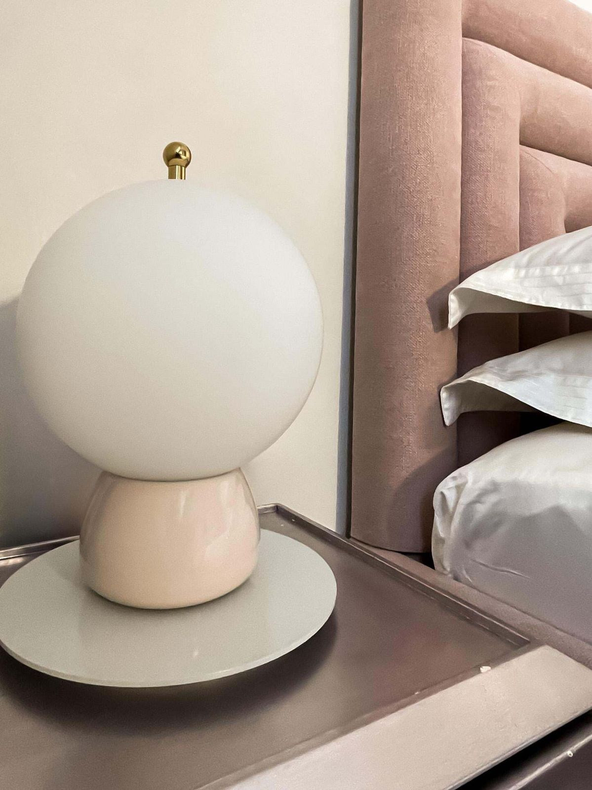 Pink Ceramic Table Lamps, Athena Model, Ini Archibong, 2018 photo for sale