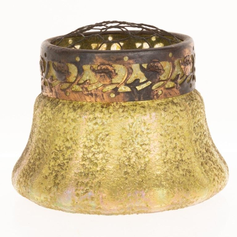 Antique Art Nouveau Iridescent Glass Vase