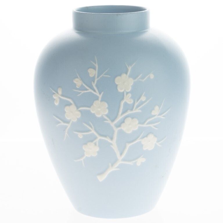Mid Century Copeland Spode Chinese Prunus Ceramic Porcelain Vase