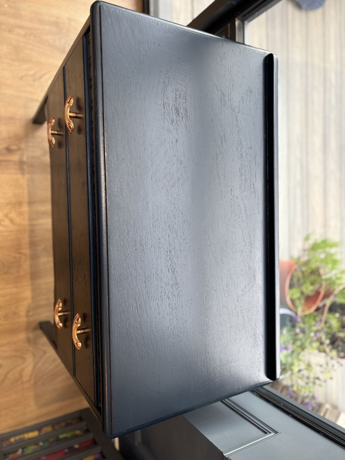 Lebus Chest Of Drawers In Midnight Blue photo vinterior
