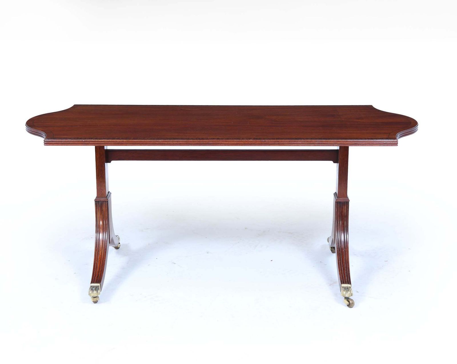 William Tillman Mahogany Coffee Table With Sabre Legs, C. 1960s photo furniture