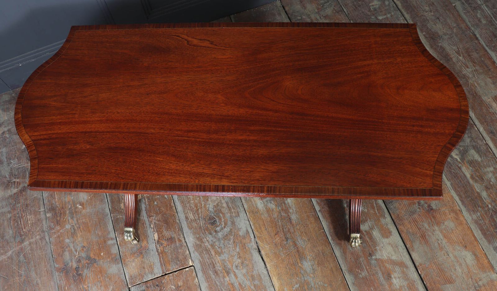Furniture William Tillman Mahogany Coffee Table With Sabre Legs, C. 1960s photo