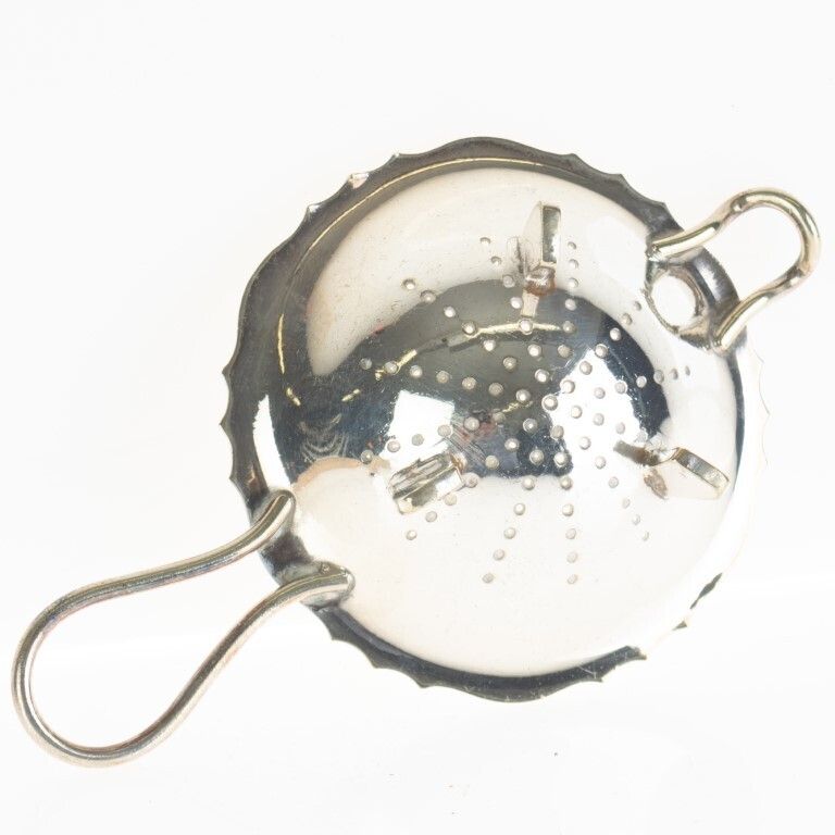 Antique Silver Plated Tea Strainer photo furniture