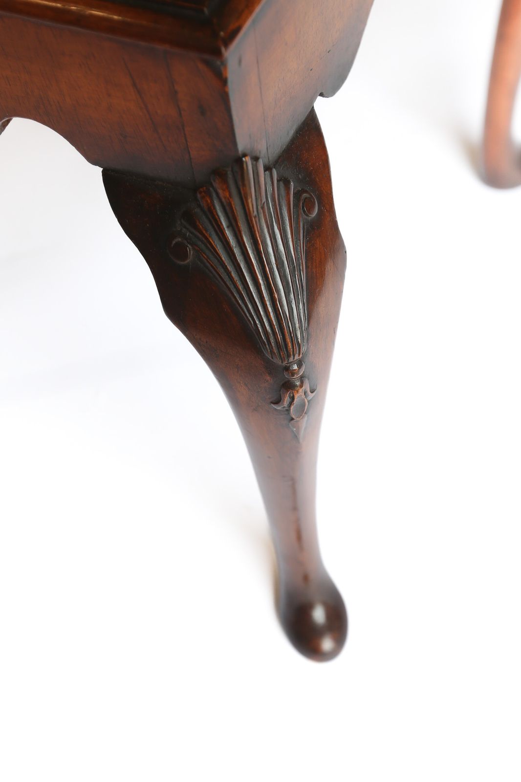 Georgian Style Walnut & Carved Bureau Circa 1930s photo vinterior