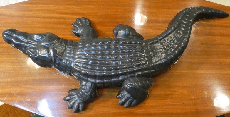 Handmade Black Edition Big Krokodil Candle By Wiedemann 1861, Germany, 1990s photo furniture