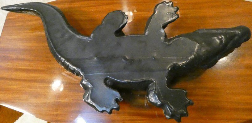 Handmade Black Edition Big Krokodil Candle By Wiedemann 1861, Germany, 1990s photo vinterior