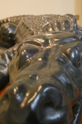 Home Decor Handmade Black Edition Big Krokodil Candle By Wiedemann 1861, Germany, 1990s photo