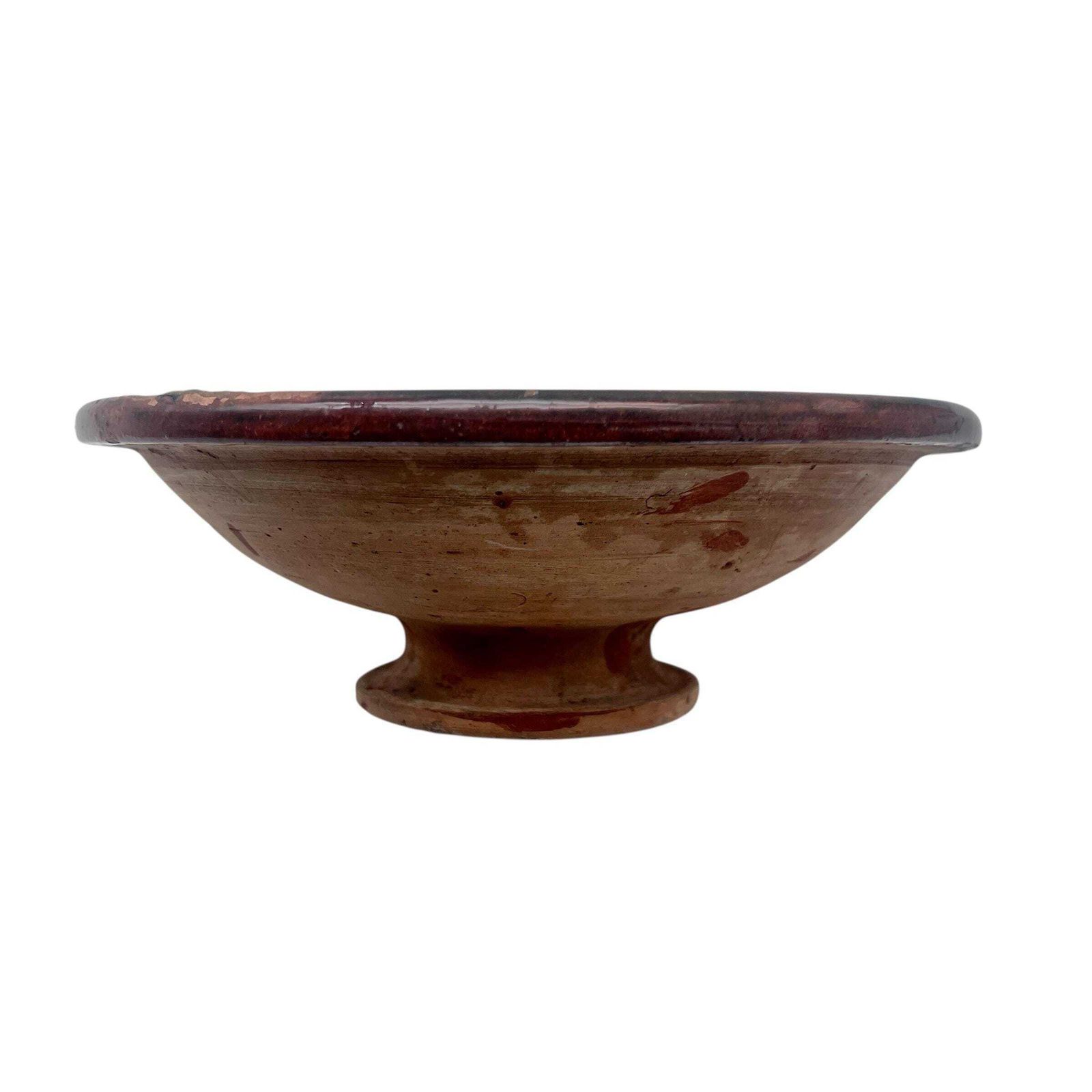 Antique French 19th Century Slipware Glazed Bowl   Salad Bowl   Food Bowl   Fruit Bowl   Dining Room Decor   Kitchenalia photo Home Decor