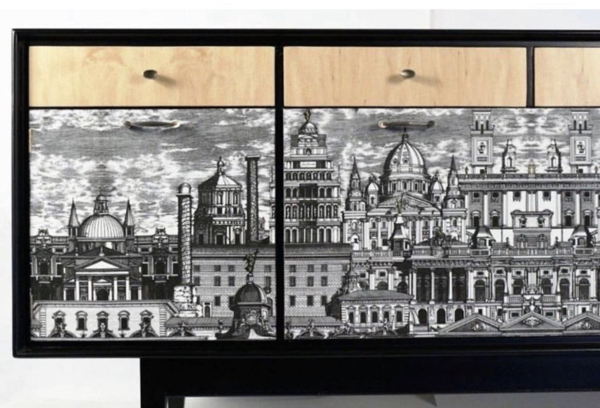 Vintage Credenza Fornasetti Reflesso 1950s 60s photo furniture