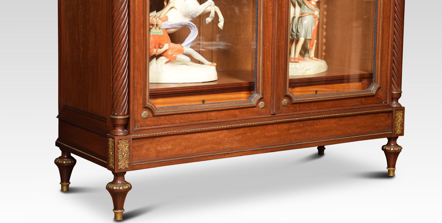 French Gilt Brass Mounted Mahogany Bookcase photo buy