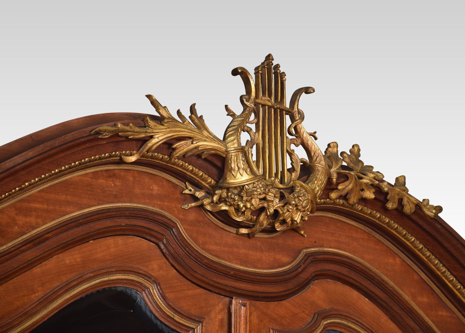 photo furniture French Gilt Brass Mounted Mahogany Bookcase