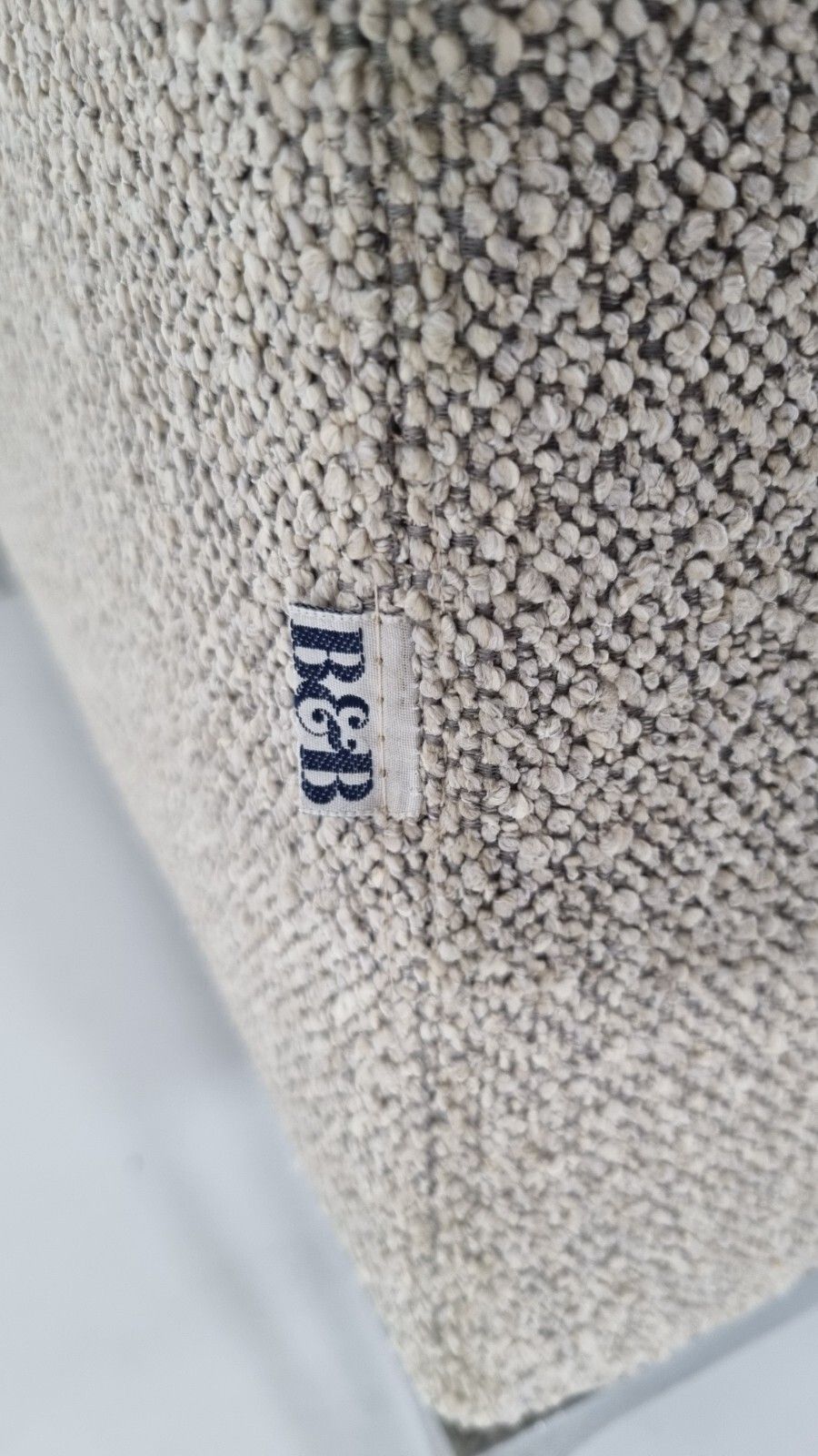 photo vintage Bb Italia Charles Day Bed In Luxurious Grey Boucle Fabric, Impeccable Condition