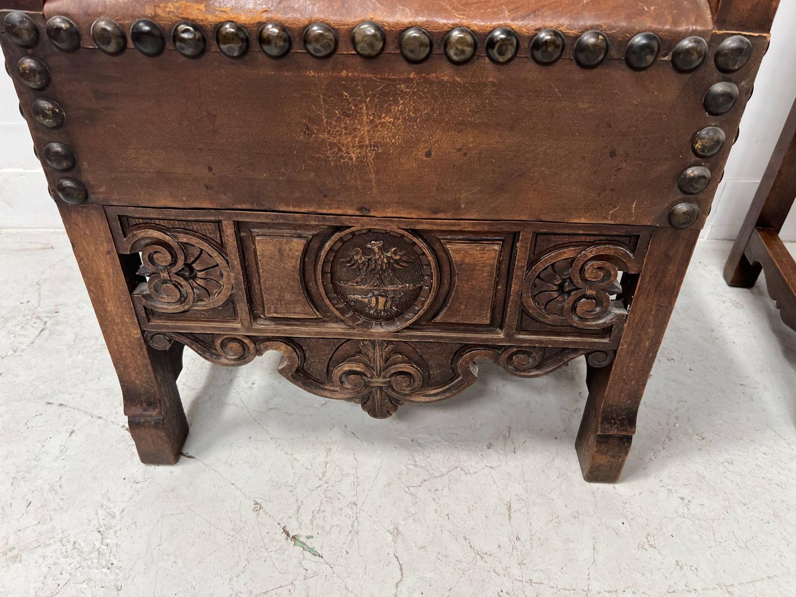 Pair Of Renaissance Style Armchairs In Walnut, 20th Century photo 1064.625
