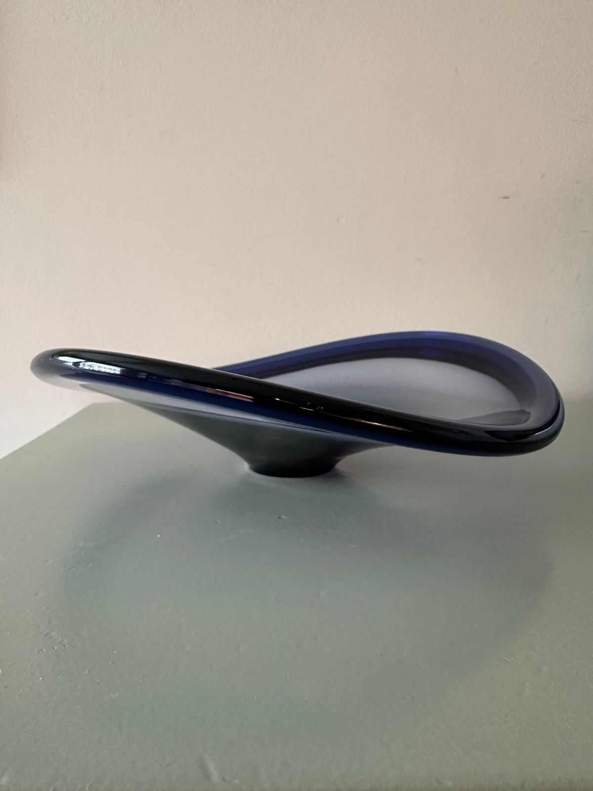 Rare Holmegaard Selandia Blue Bowl By Per Lutken