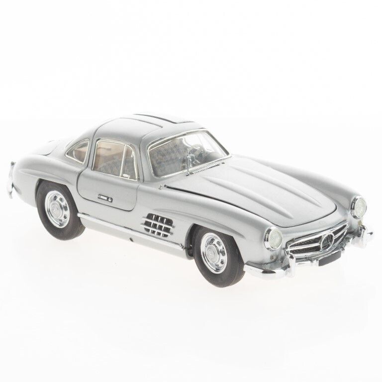 1:24 Scale 1954 Silver Mercedes Benz 300 Sl Gullwing Coupe Diecast Franklin Mint Precision Model Vehicle