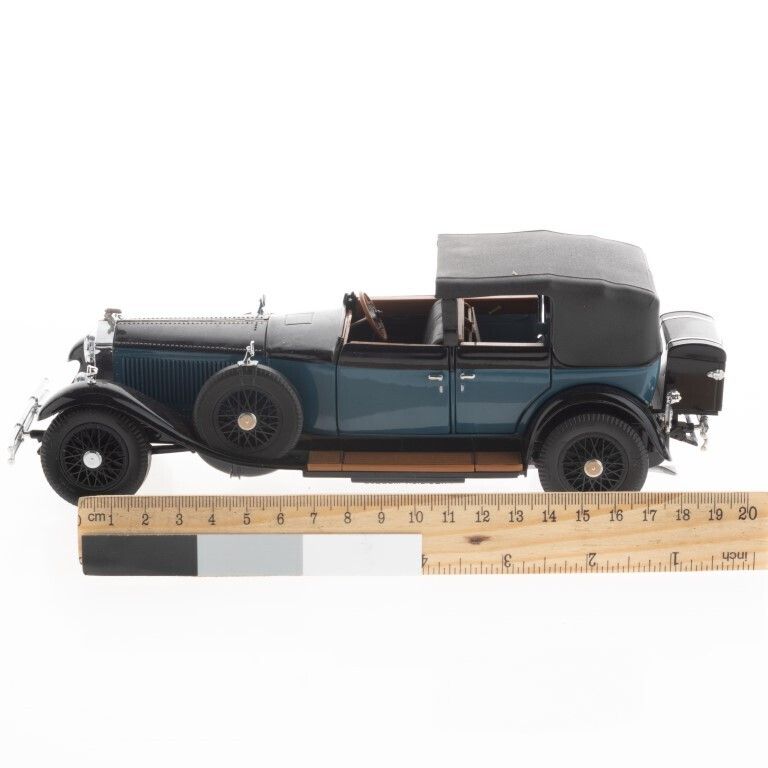 1:24 Scale 1929 Blue Rolls Royce Phantom I Cabriolet De Ville Diecast Franklin Mint Precision Model Vehicle photo for sale
