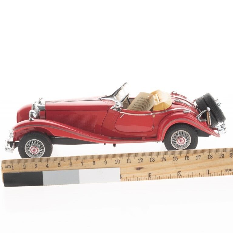 1:24 Scale 1935 Red Mercedes Benz 500k Special Roadster Diecast Franklin Mint Precision Model Vehicle photo for sale
