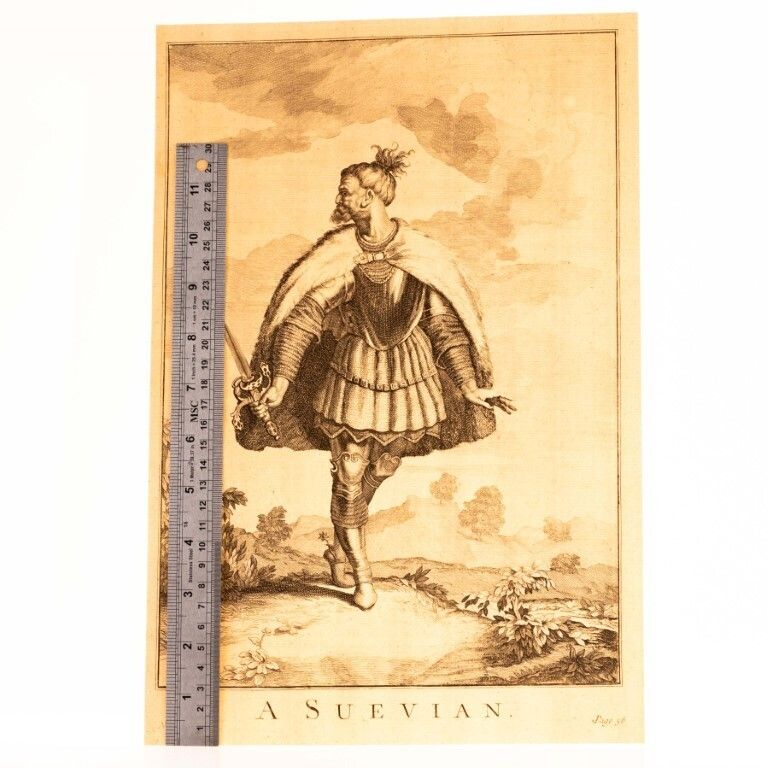 A Suevian Antique 17th Century Engraving photo for sale