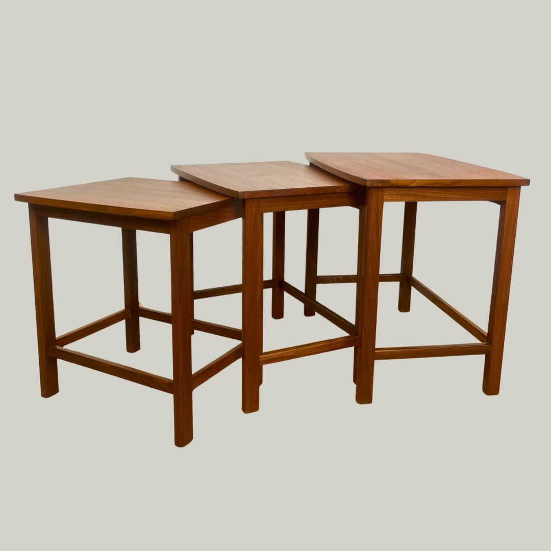 Mid Century Teak Nest Of Tables photo for sale