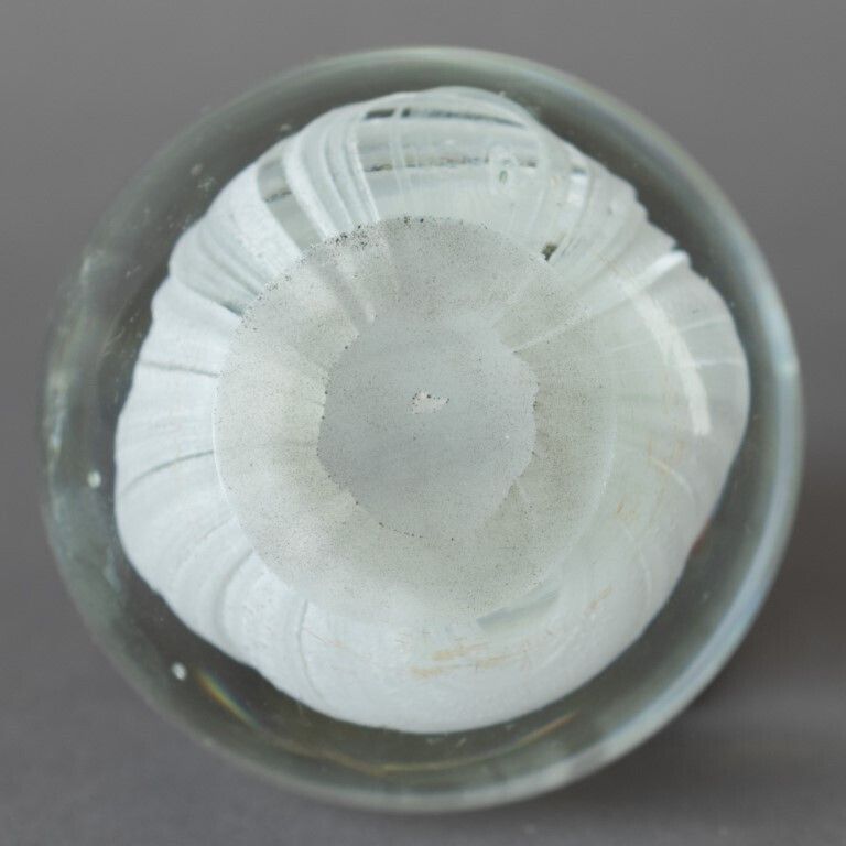 Mid Century Hand Blown Glass Paperweight photo for sale