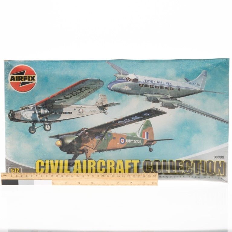 1:72 Scale Airfix Model 3x Aircraft Civil Set – Ford Tri Motor, Dhc Beaver & The D. H. Heron (Unused Contents) photo for sale