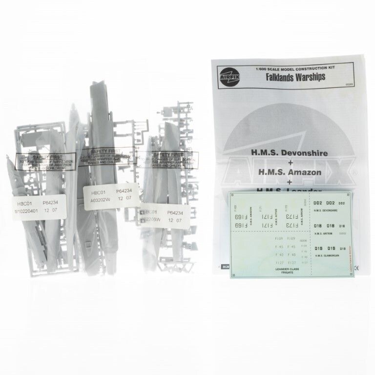 1:600 Scale Airfix Model Falklands Warships (Unused Contents) photo for sale