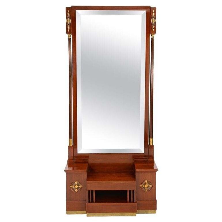 20th Century Art Nouveau Mahogany Console By J. & J. Hermann, At Ca. 1905 photo furniture