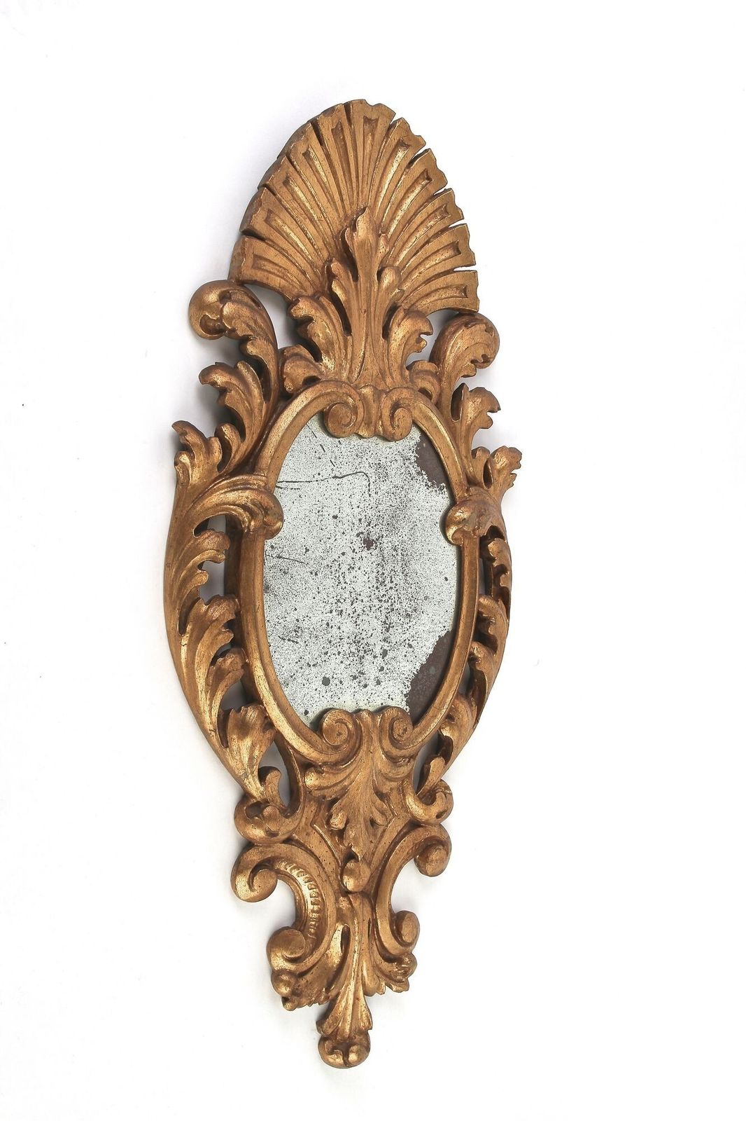 Pair Of 19th Century Italian Gilt Wall Mirrors, Handcarved   It Ca. 1850 photo vinterior