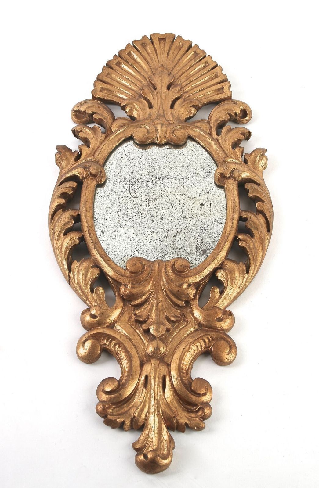 photo vinterior Pair Of 19th Century Italian Gilt Wall Mirrors, Handcarved   It Ca. 1850