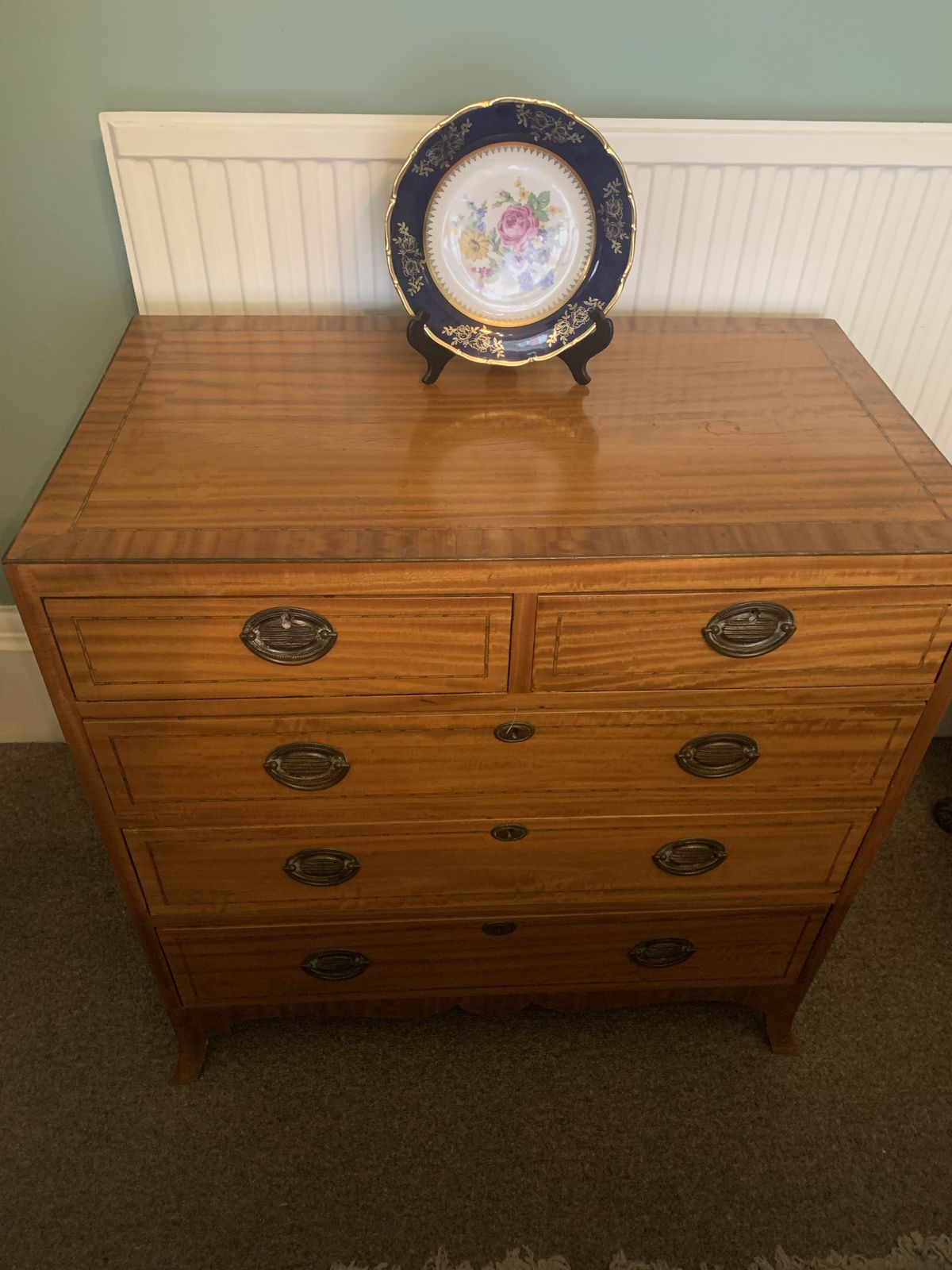 Antique Satinwood Chest Of Drawers photo buy
